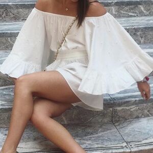 C/MEO collection white pearl romper